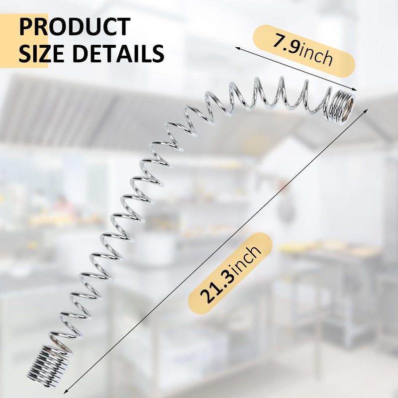 COOLWEST Pre Rinse Spring Replacement Fit for T&S Brass Pre-Rinse Overhead Spring, Chrome-Plated Stainless - Image 2